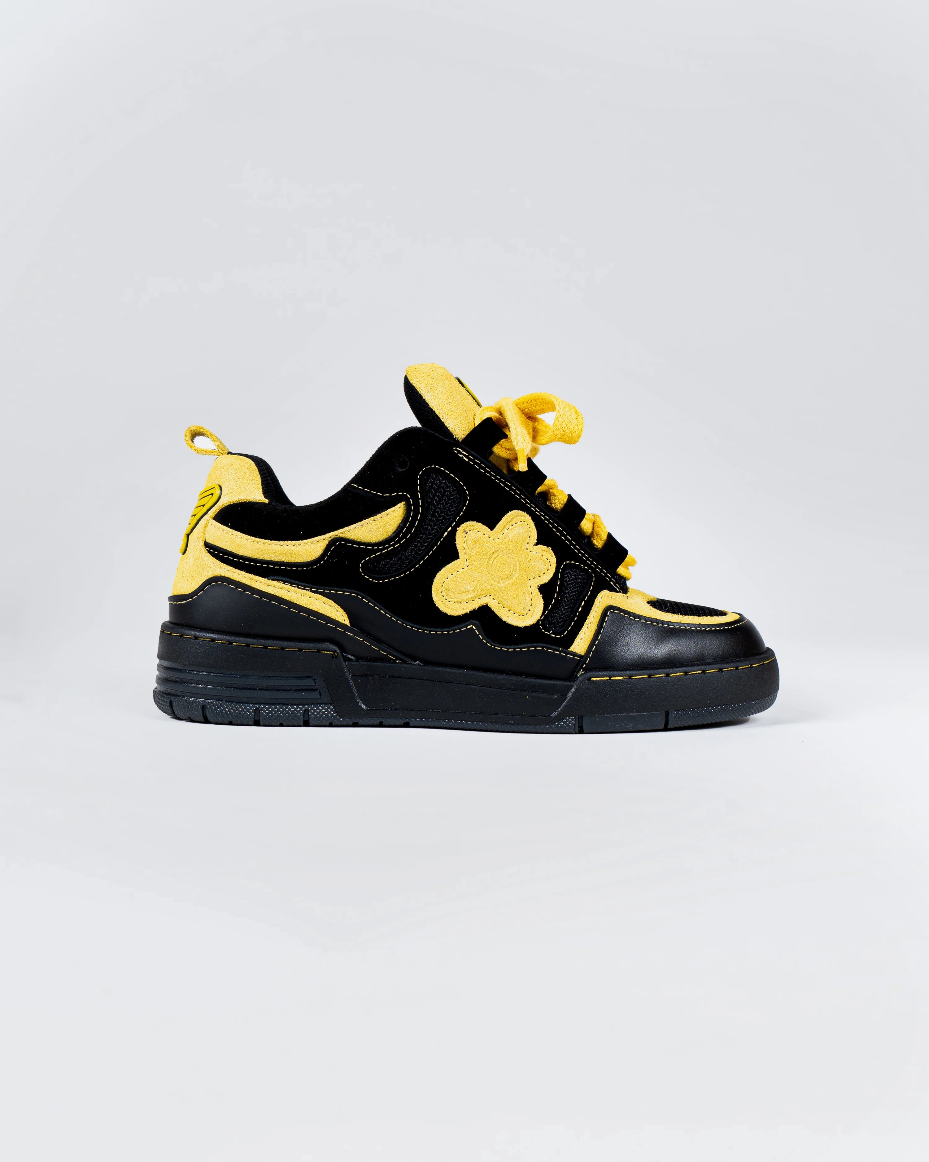  Sneakers Black Yellow Motor